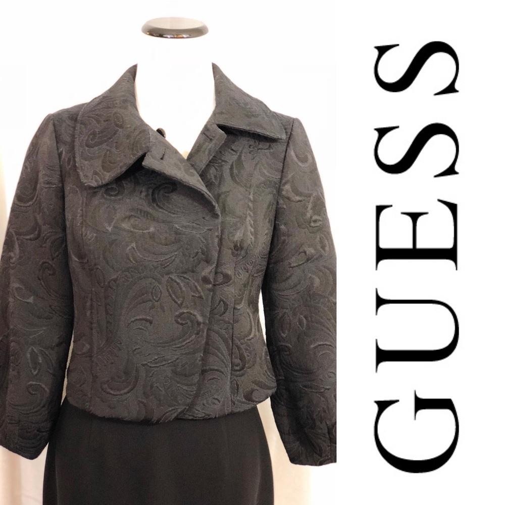 GUESS Jacquard Cropped Bolero Jacket